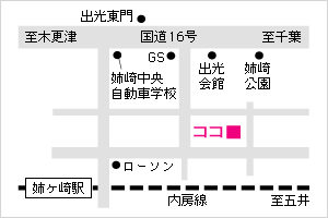 姉崎店地図